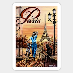 Parisian Pathways Sticker